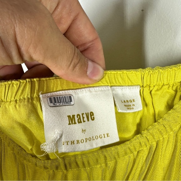 Anthropologie Maeve Tulle Tiered Maxi sz L - Picture 9 of 12